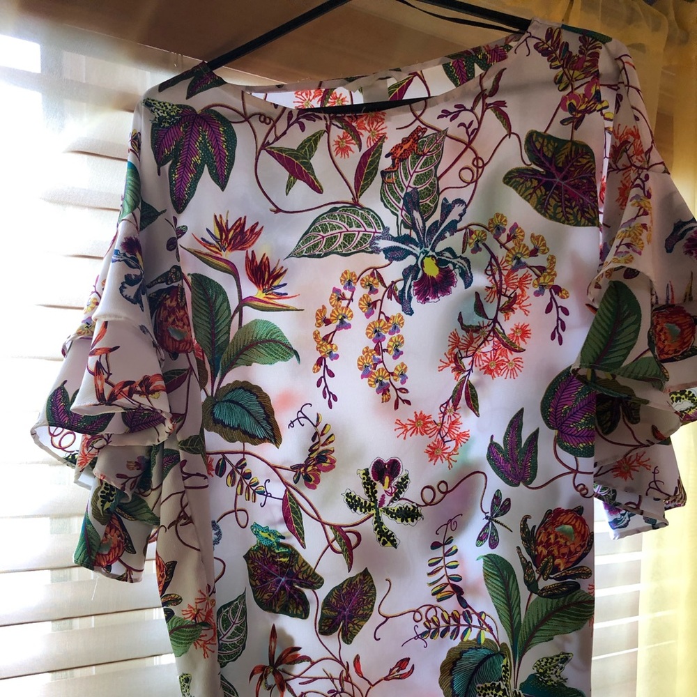 Colorful print top
